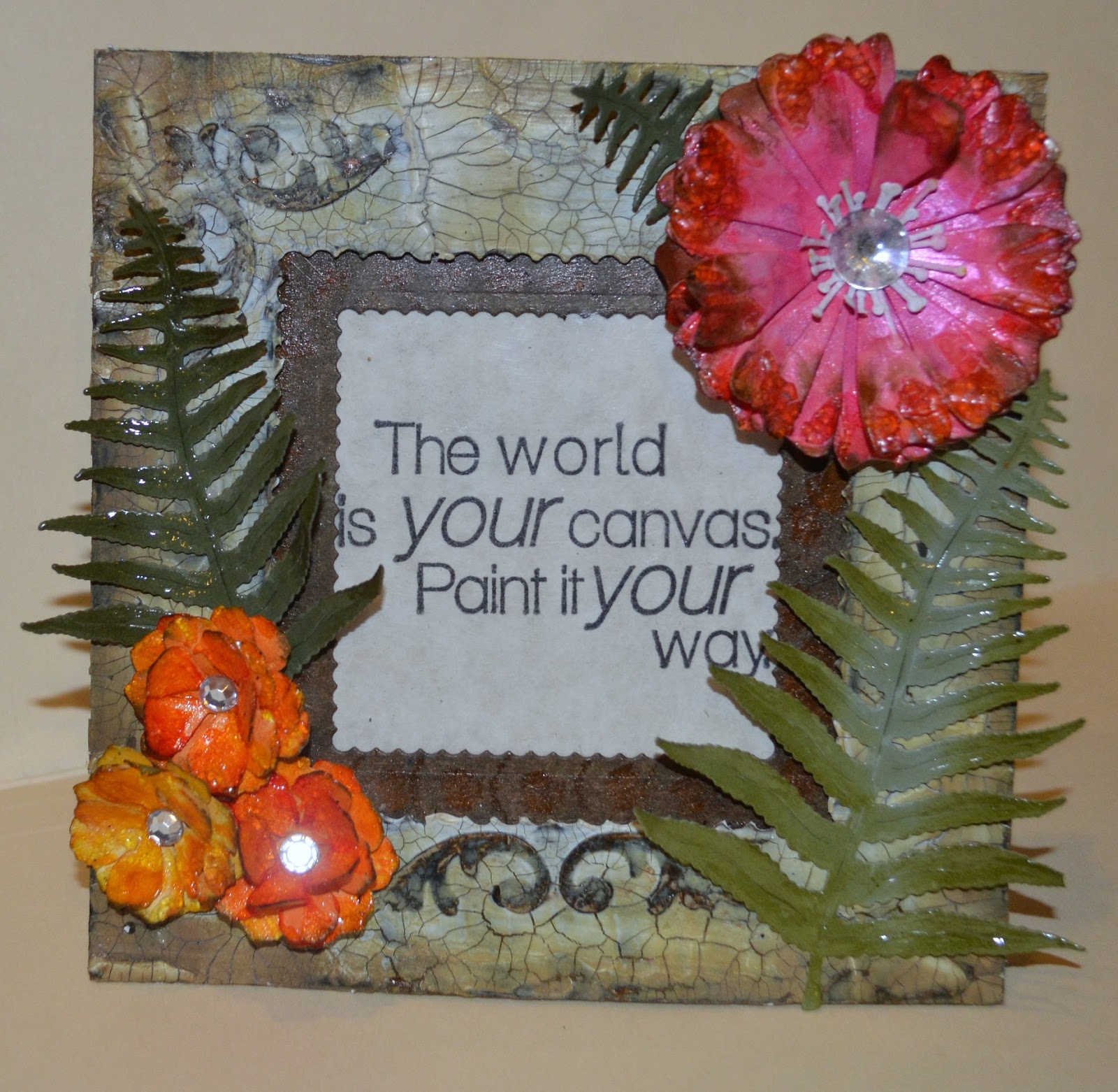Mixed Media Frame by Jenny Alia Cheery Lynn Designs Inspiration Blog