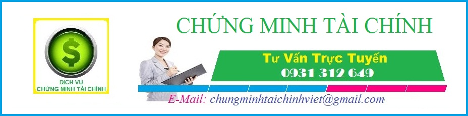 CHỨNG MINH TÀI CHÍNH