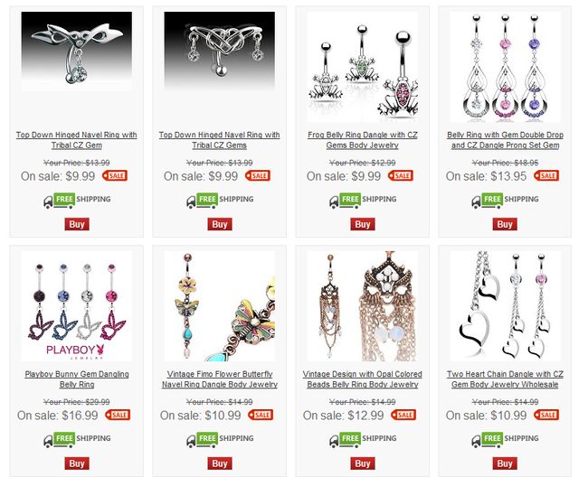 Gems Body Jewellery Wholesale