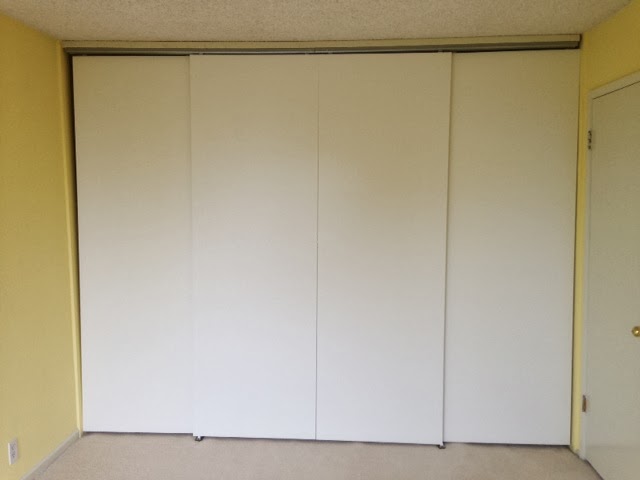 Full Height Wall To Wall Sliding Bypass Doors Using Hasvik Panels