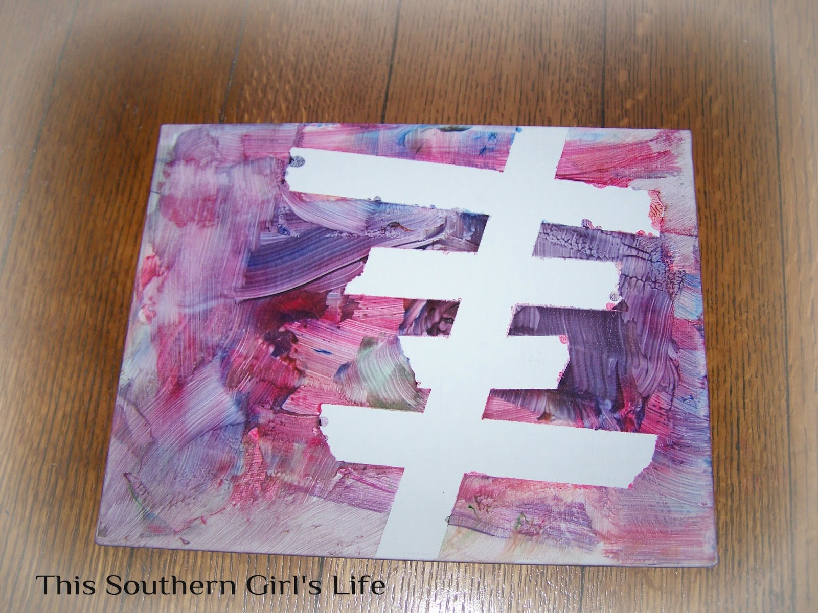 Southern Grace {Masking Tape Canvas Art} TryIt Tuesday