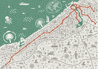 Dubai+metro+map+zones
