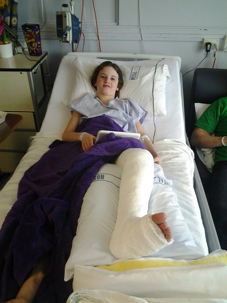 Because Mama Said! A broken leg the whole story