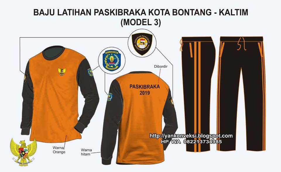 BAJU KAOS LATIHAN PASKIBRA