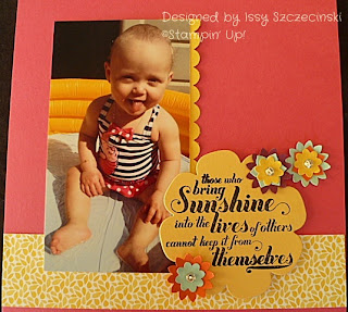 Stampin' Up! Feel Goods scrapbook page