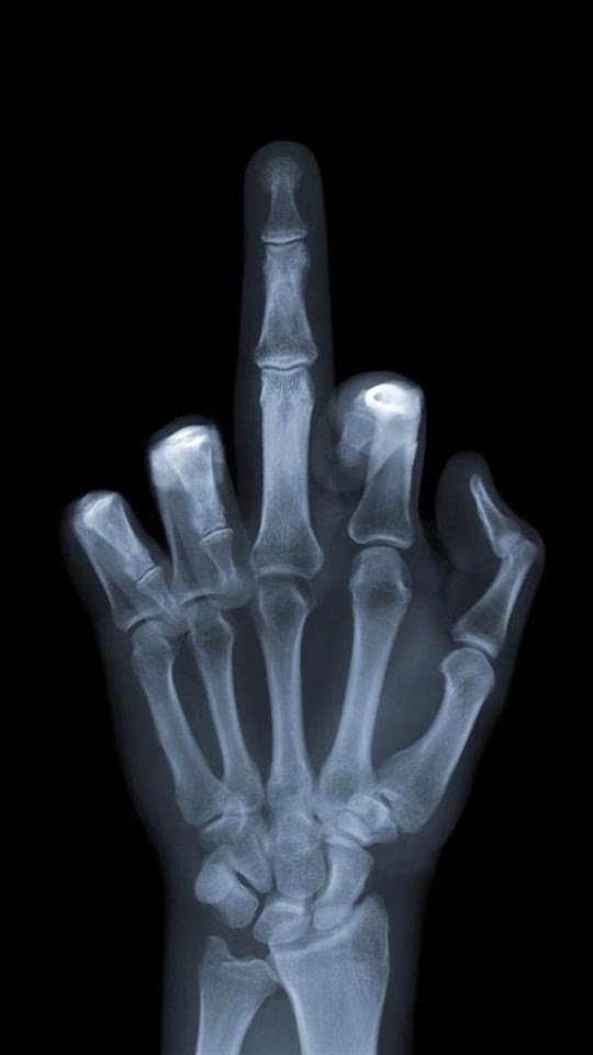 Funny X Ray Hand Sign  Galaxy Note HD Wallpaper