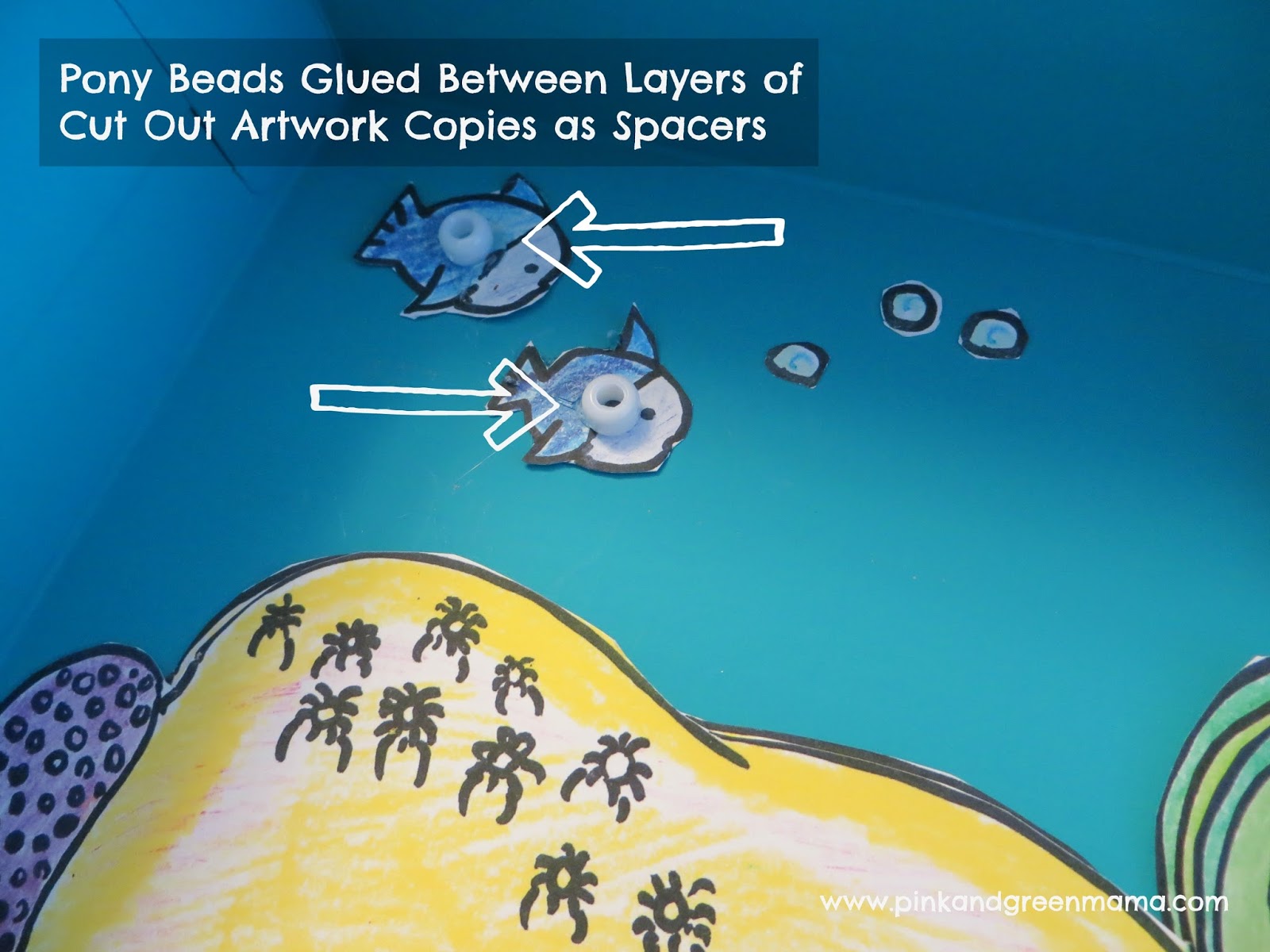 Pink and Green Mama Inkjet Printer Craft Display Kid's Art with DIY