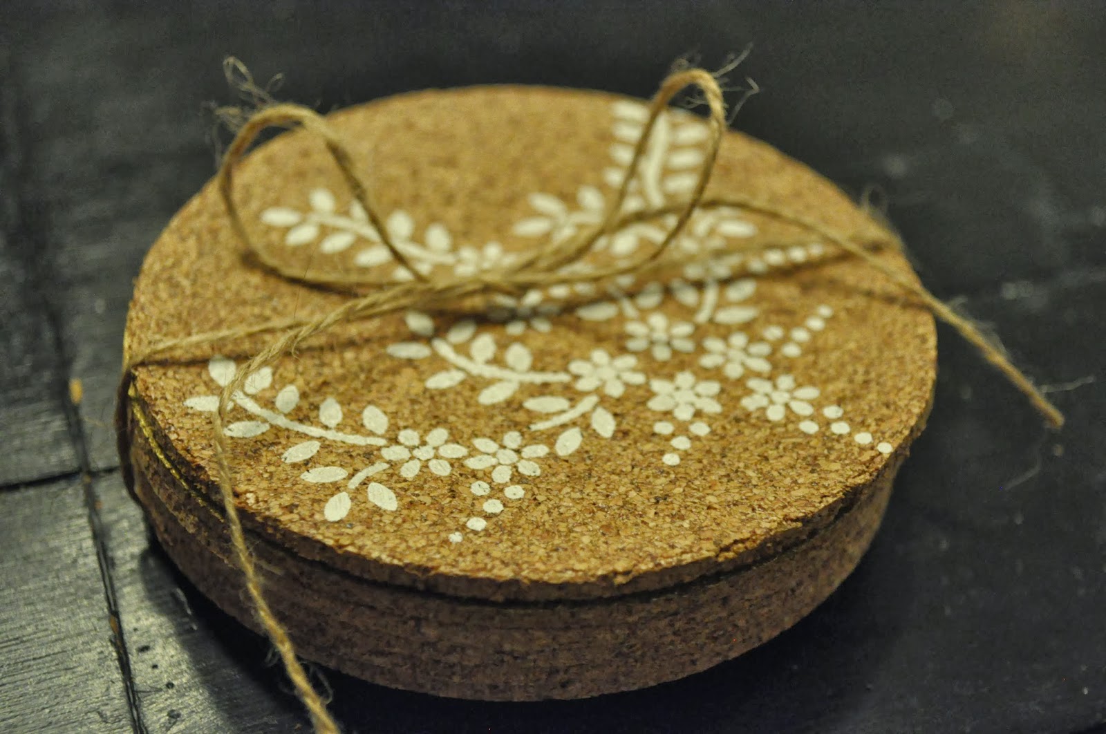 Love, Aly DIY Cork Coaster Set