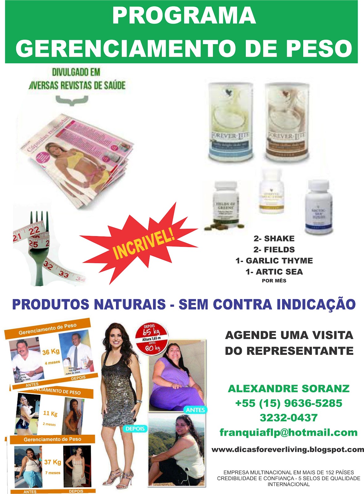 Dicas Forever Living Remédios para emagrecer, CUIDADO!
