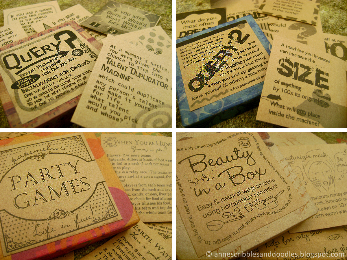 Papemelroti Paper Packs: Party Games, Query, Personal Time, Beauty in a Box Papemelroti Paper Packs: Party Games, Query, Personal Time, Beauty in a Box