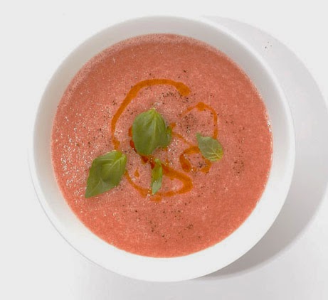 watermelon gazpacho recipe from Bon Appétit