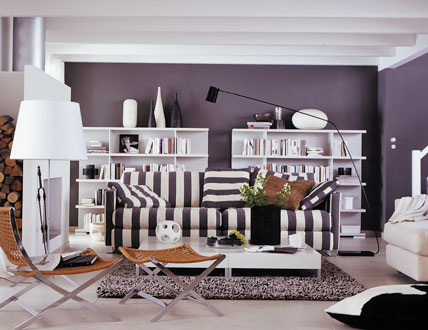 Salas en Color Morado | Ideas para decorar, diseñar y mejorar tu casa.