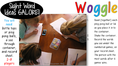 5 Sight Word Activities that are FUN: Woggle