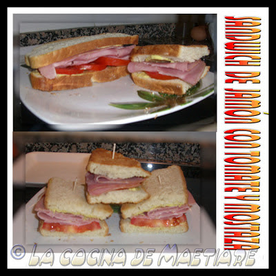 Sandwich de jamón con tomate y mostaza Sandwich+de+jam%C3%B3n+con+tomate+y+mostaza