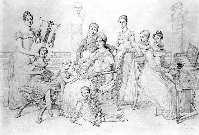 Familia de Lucien Bonaparte de Ingres