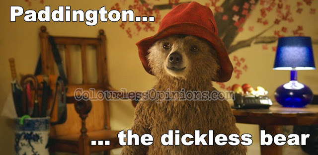 Why do animal characters in family films have to be private part-less? #StopLyingToChildren Paddington bear movie meme