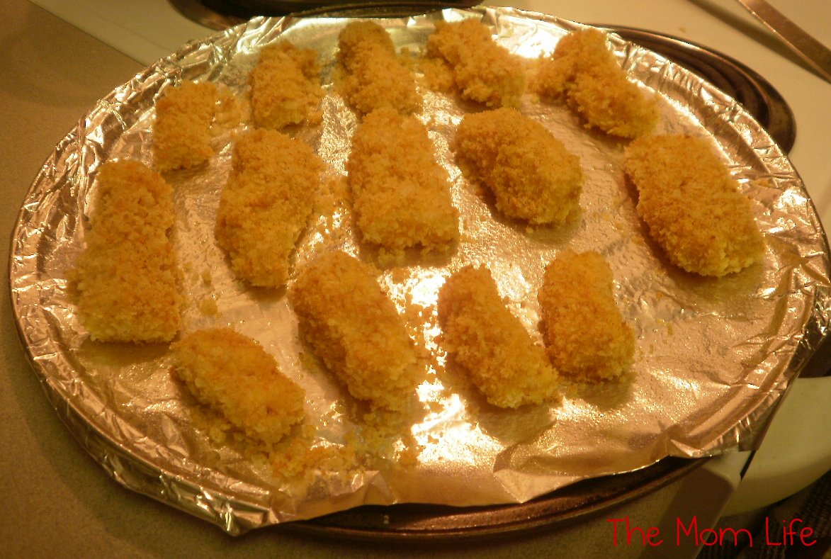The Mom Life Homemade Fish Sticks for dinner!