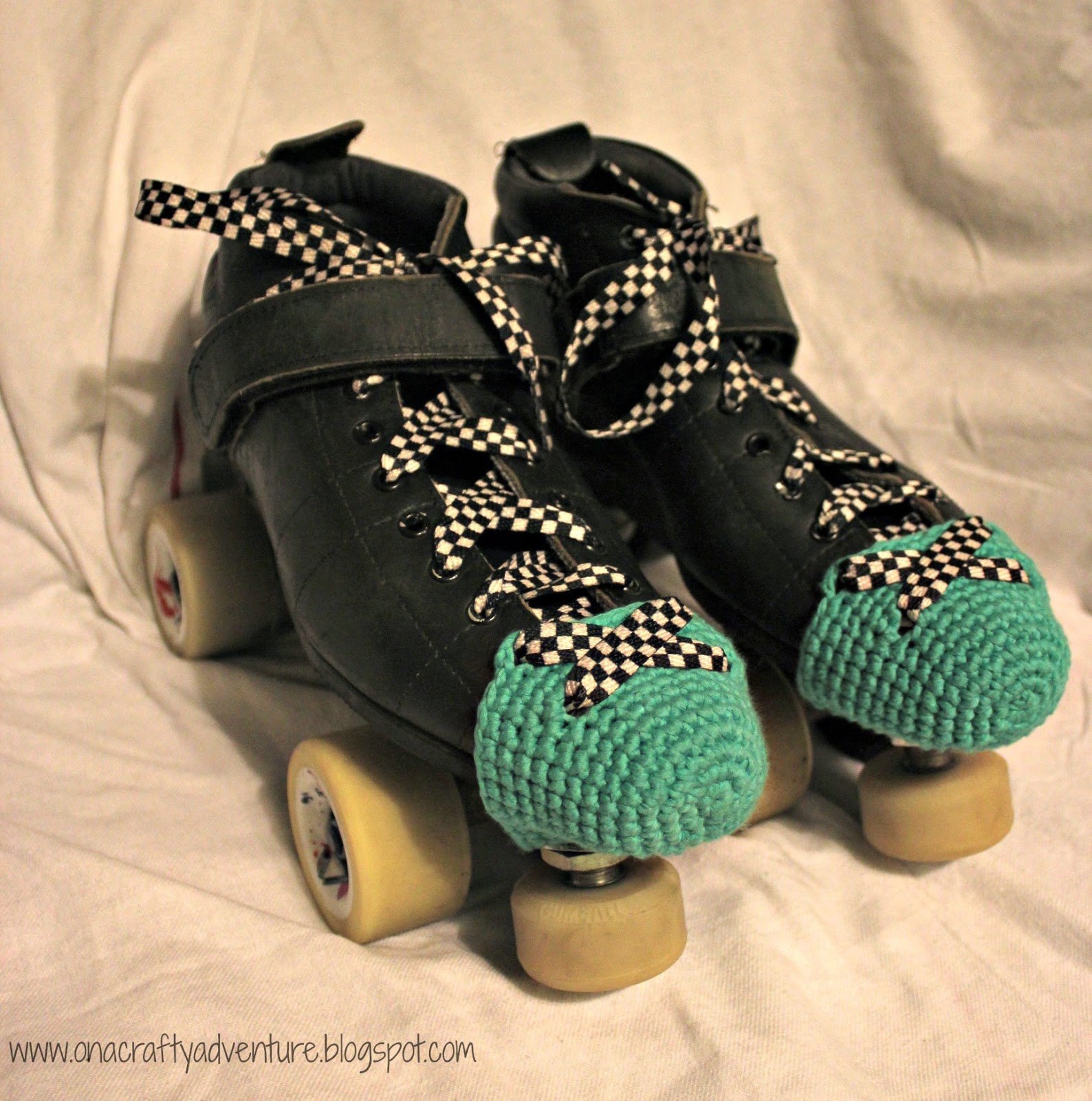 On A Crafty Adventure Crochet Toe Guard Pattern for Roller Skates