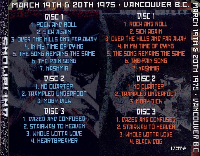 The Clock That Went Backwards Led Zeppelin 1975