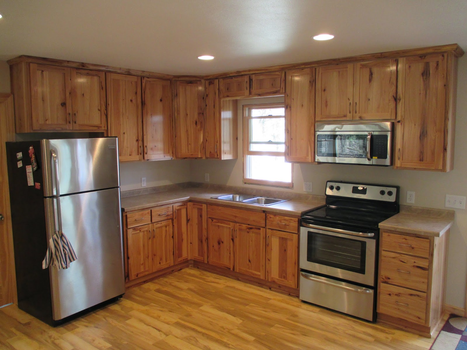 John S Wood Shop Inc Rustic Hickory Kitchen