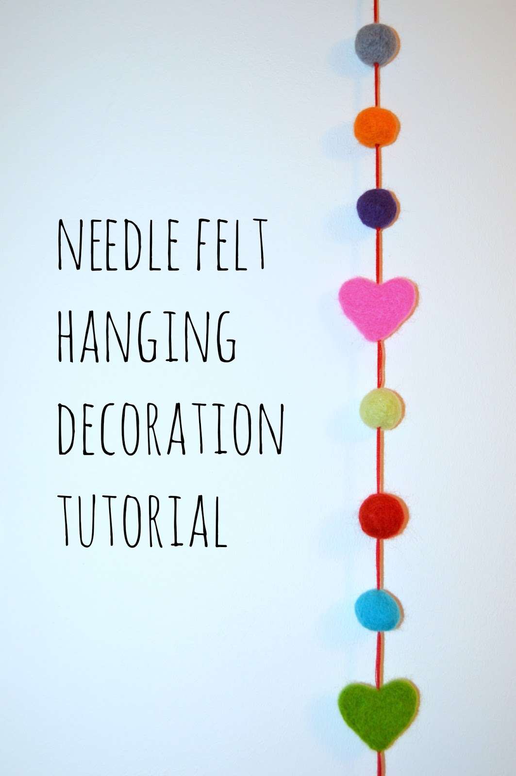 Curly Girl Coop Needle Felt Hanging Decoration Tutorial