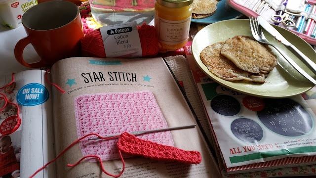 star stitch crochet pancake crochet