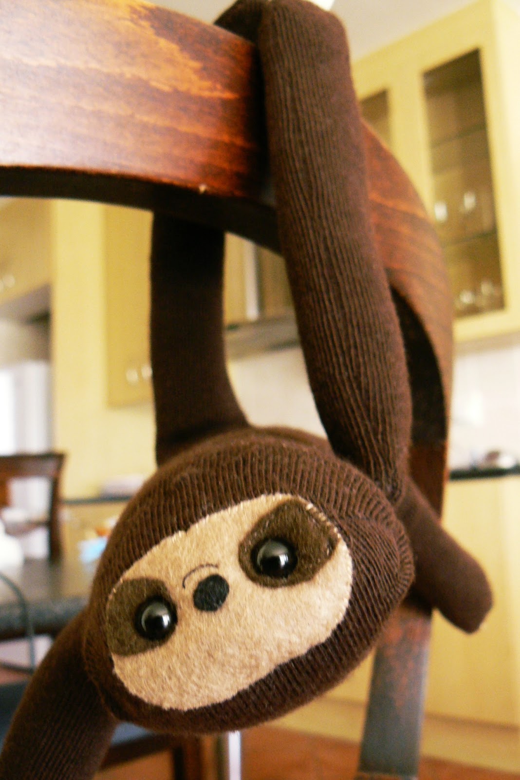 sock sloth plushie
