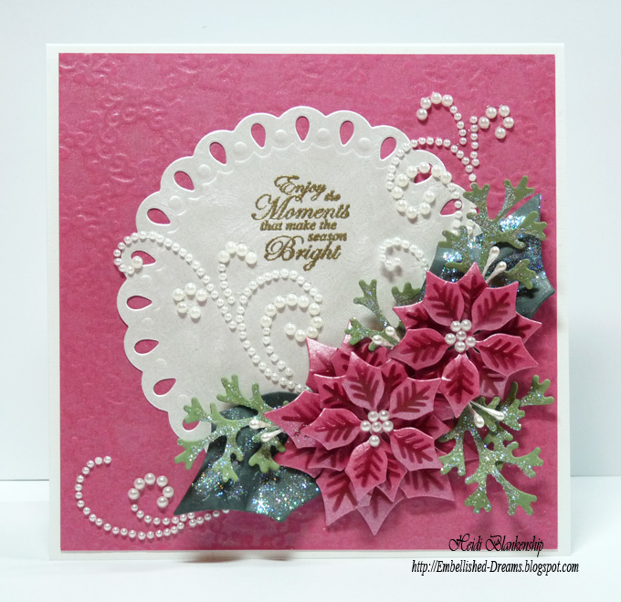 poinsettia card