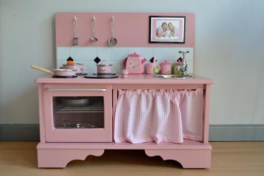 how to make a wooden play kitchen