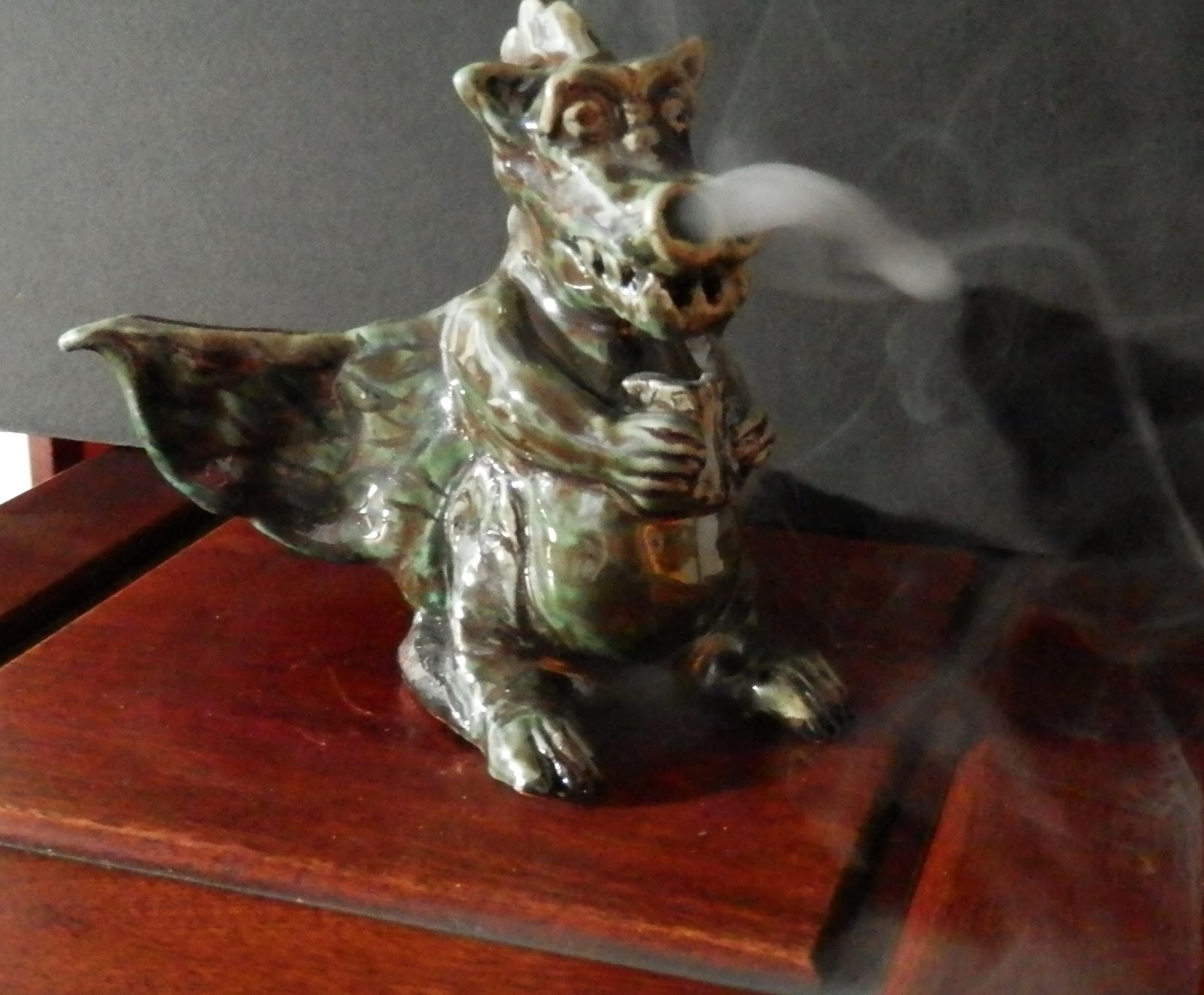 ReCreations Ceramic Dragon Incense Burner, Bowl, and More