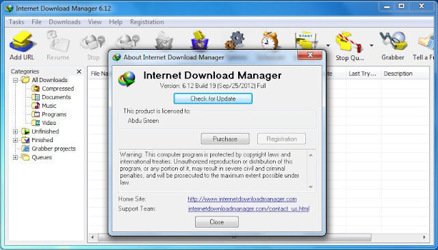 Internet Download Manager (IDM) 6.12 Final Build 19 Full Patch