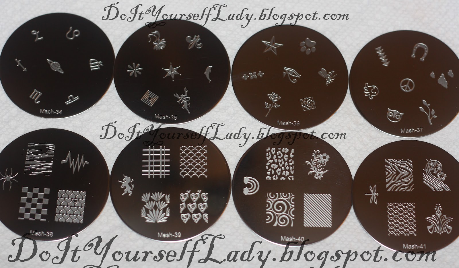 3. MASH Nail Art Stamping Plates Collection - wide 11