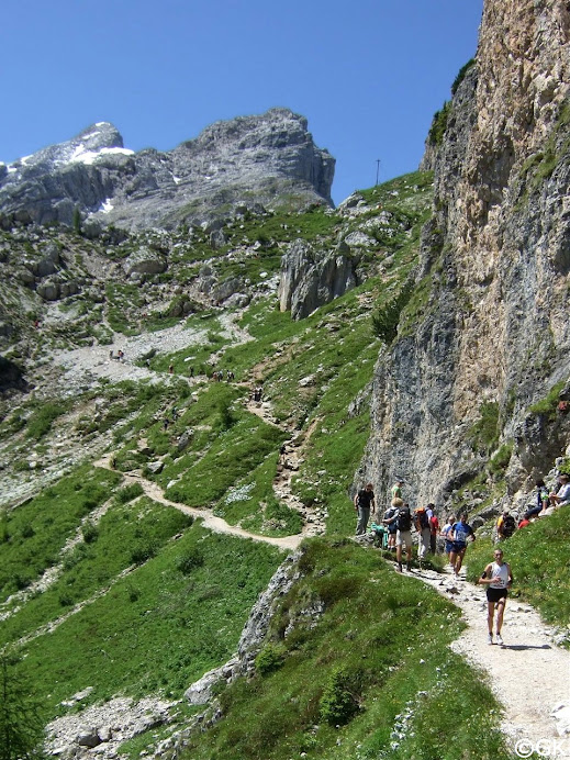 Alpiner Crosslauf in der Civetta-Moiazza-Gruppe.