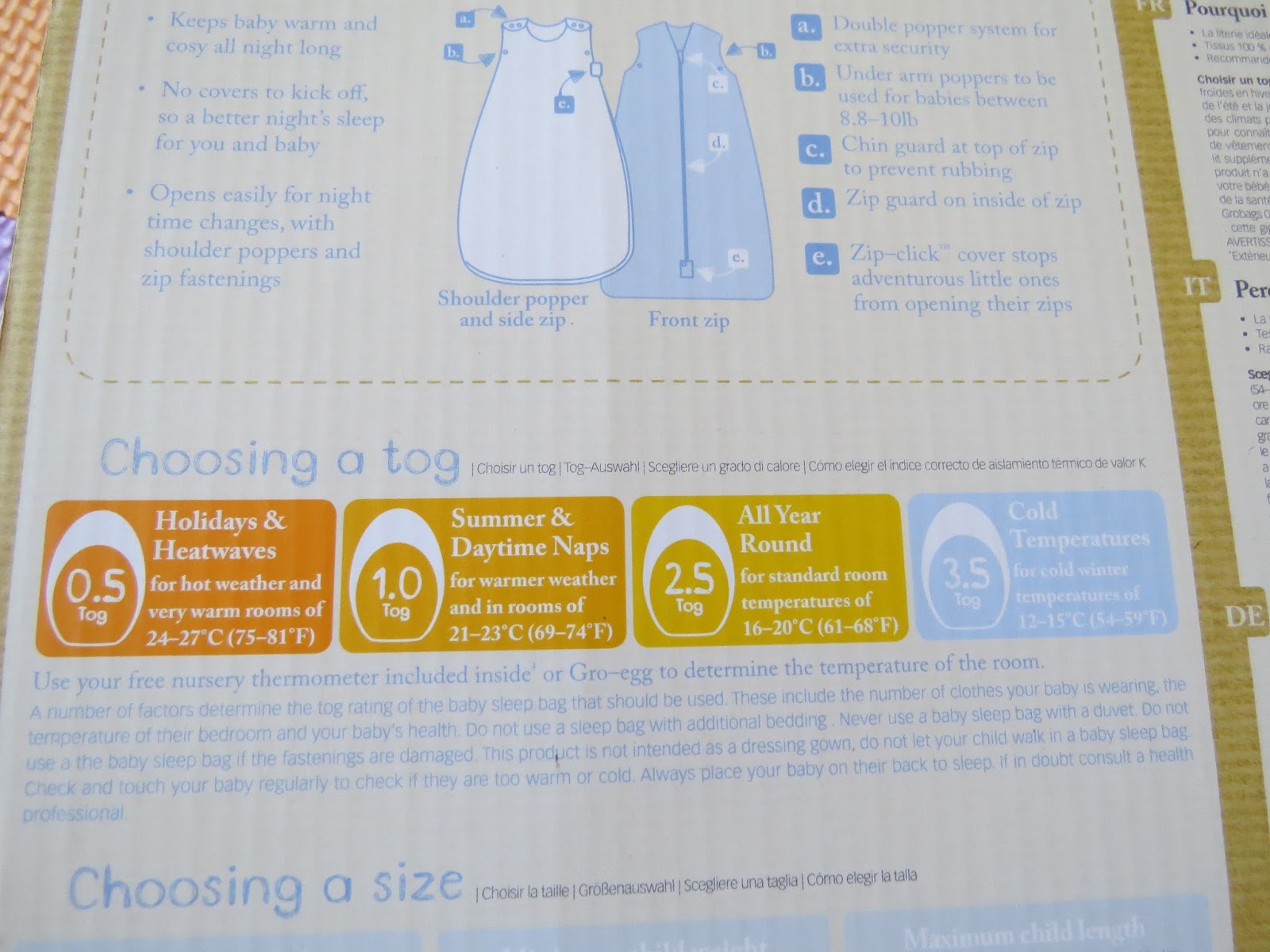 Learn to be a Mom Grobag The original is now Lullaby Trust Review 