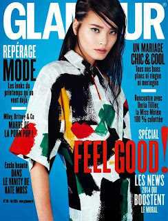 Li Wei Glamour France Magazine Cover February 2014 Magazine Cover : Li Wei Magazine Photoshoot Pics on Glamour Magazine France February 2014 Issue