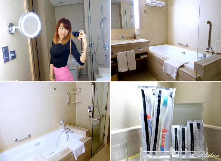 Oh Fish Iee Review Hotel Jen Puteri Harbour Nusajaya Johor They Even Have Bathtub In The Washroom With My Favourite Ring Lighted Makeup Mirror Hanging On Wall This Is Perfect For Especially When