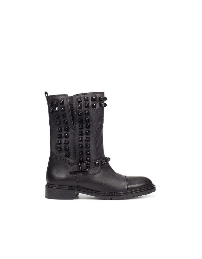 zara motorcycle boots