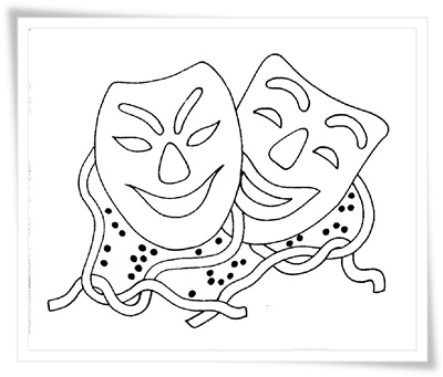 Ausmalbilder zum Ausdrucken: Ausmalbilder Fasching Kostenlos