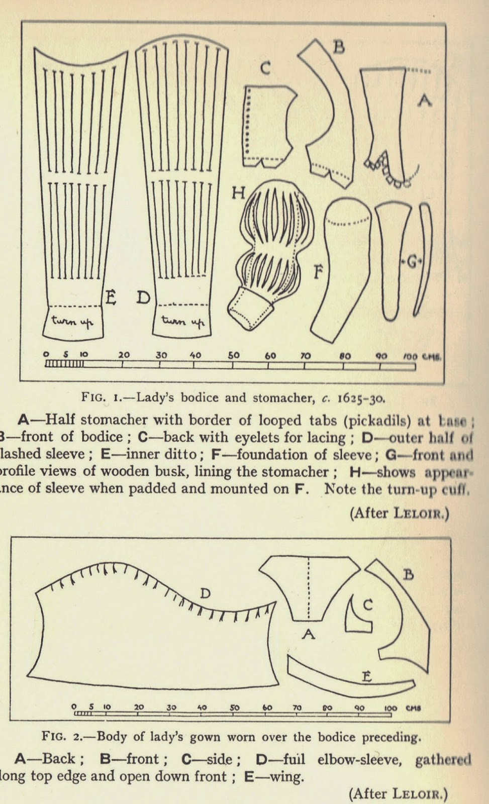 Costume Historian A 1620s fashion virago sleeves and over gowns