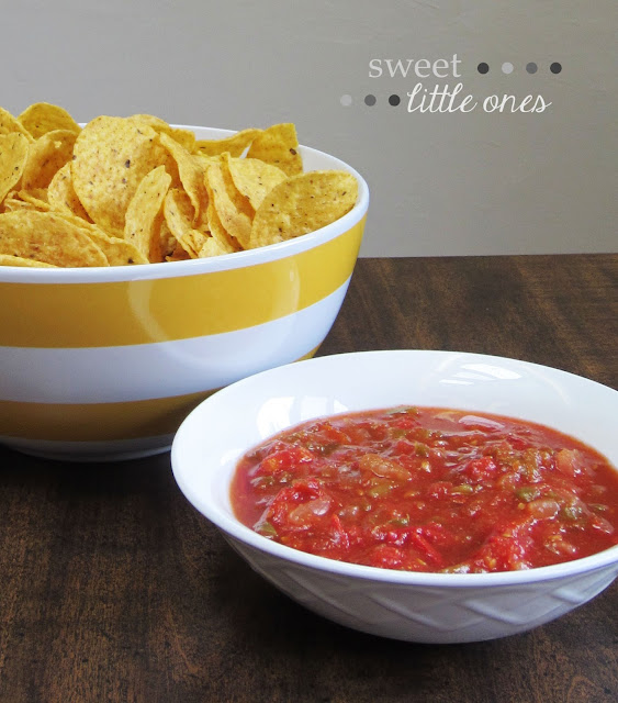 Easy, Delicious Appetizer and Snack: Garden Salsa Recipe (Homemade and Freezer Friendly) - www.sweetlittleonesblog.com