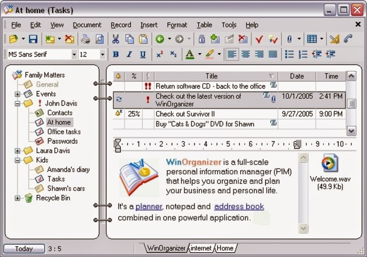 WinOrganizer 4.4 Free License WinOrganizer 4.4 Free License Key