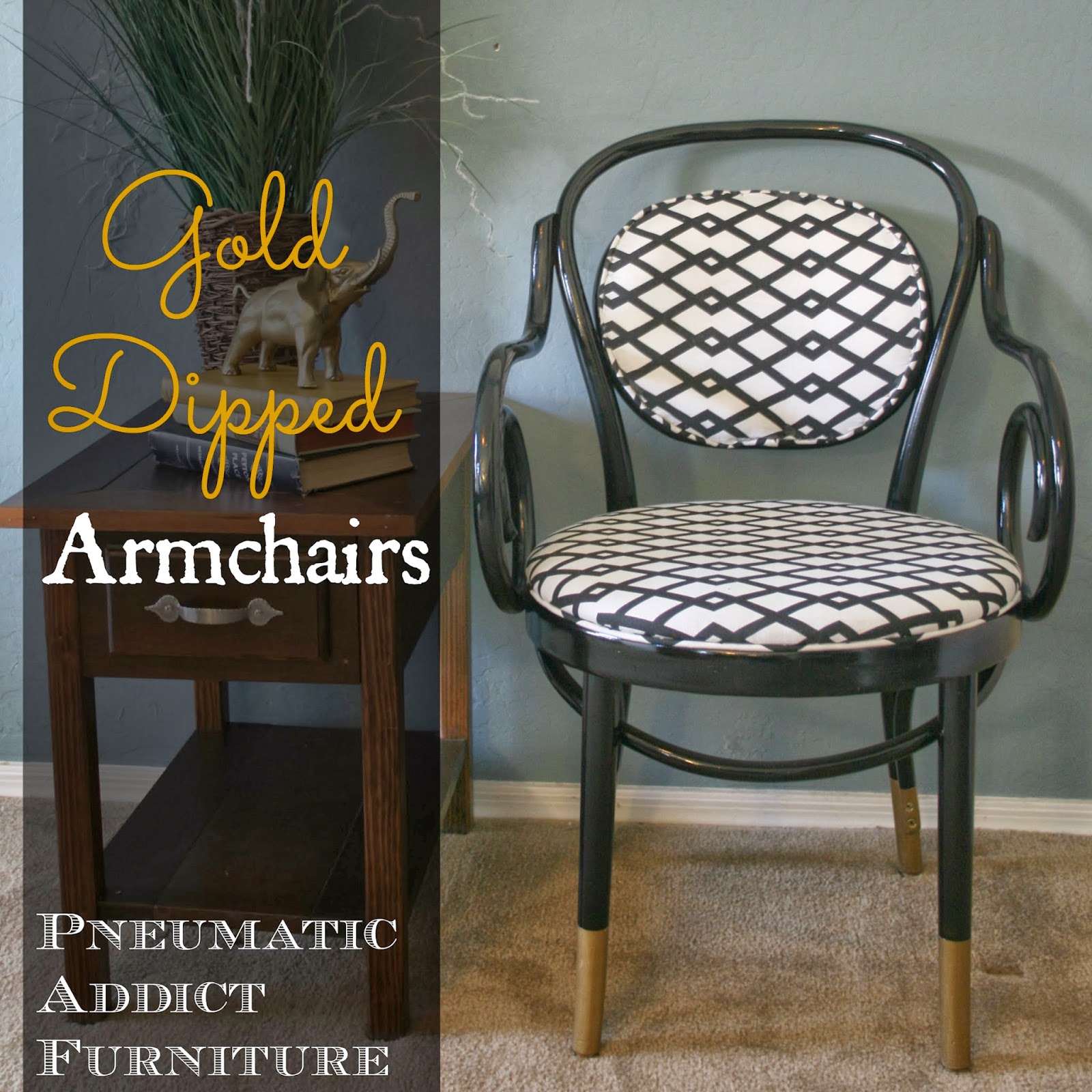 Gold Dipped Armchairs {AKA The Chairs That Made Me Cry} Pneumatic Addict