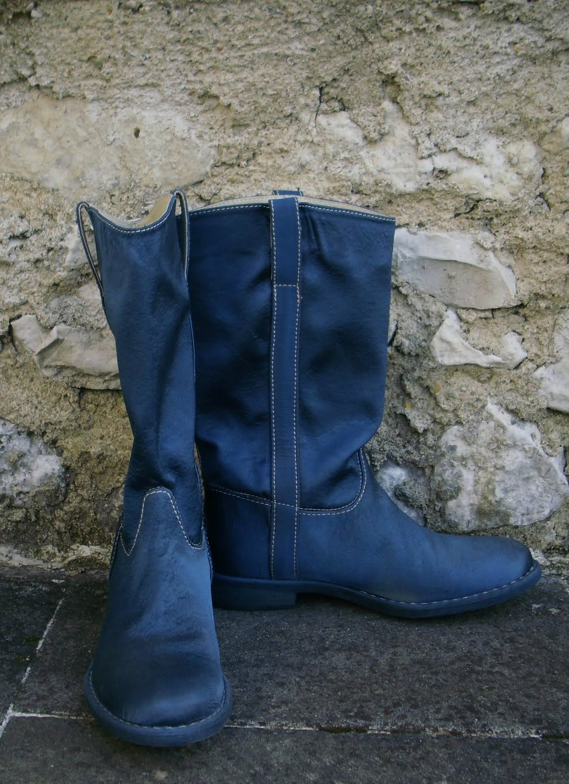 bottes bleu canard