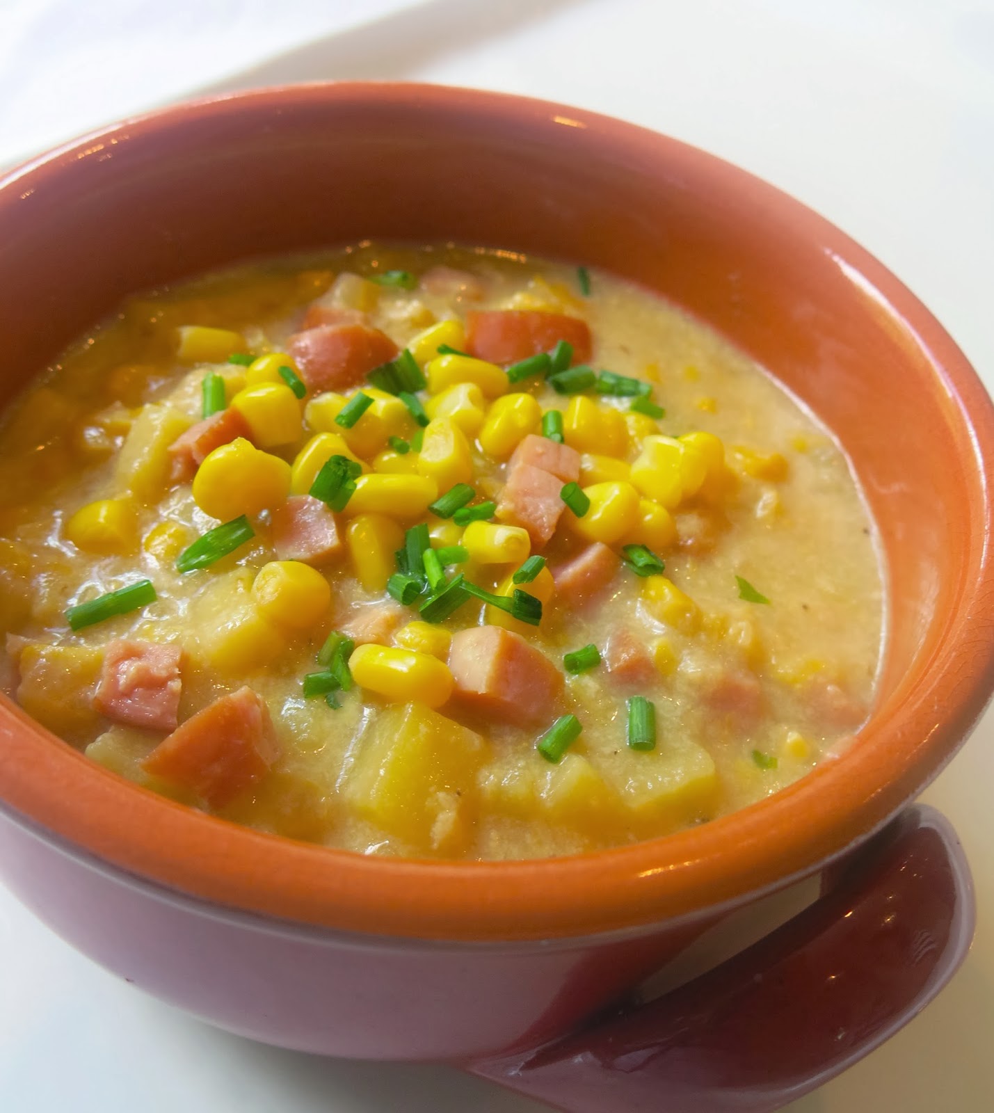 Niloufer's Kitchen Delicious Corn Chowder Soup