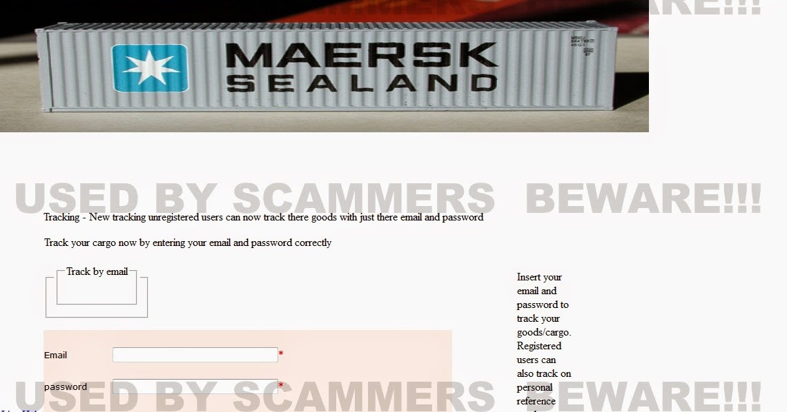 FRAUD FYI PHISHING ALERT!! Phishing email from maerskline shipping
