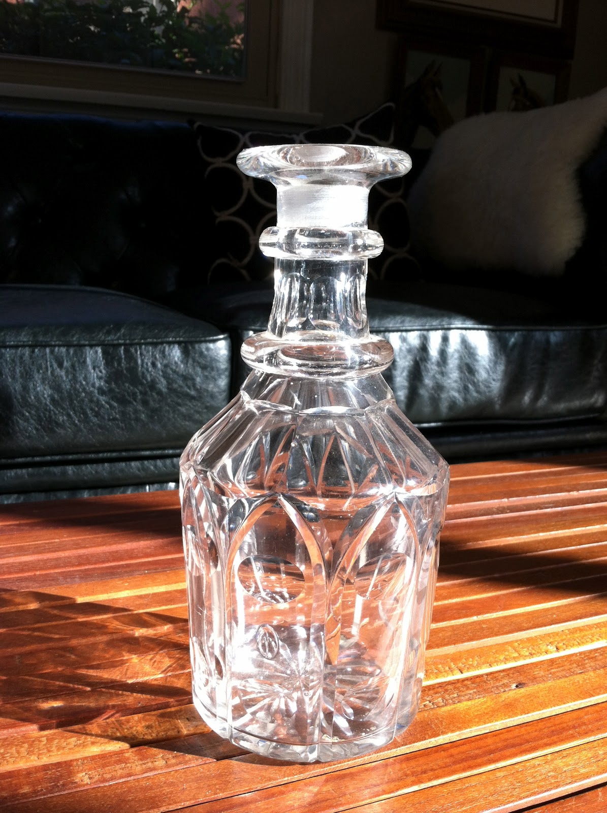 the treehouse 1.14.12 vintage cut glass decanter