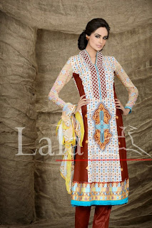 La Femme Lawn Collection 2013 By Lala Textiles