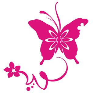 Borboleta Rosa