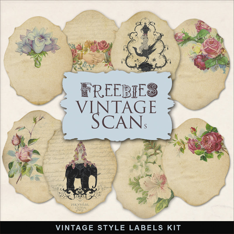 Freebies Vintage Style Labels KitFar Far Hill Free database of