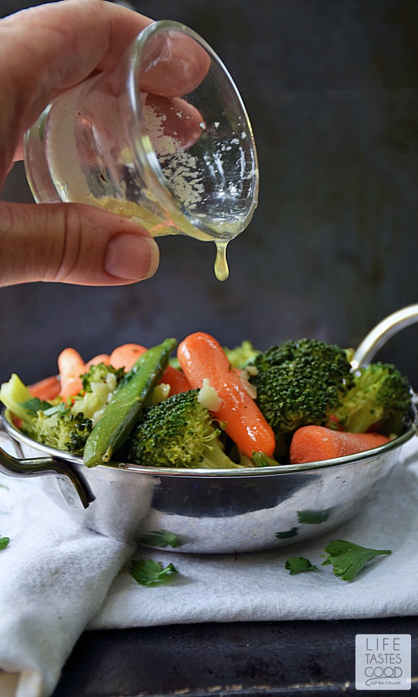 Steamed Vegetables with Garlic Butter Life Tastes Good